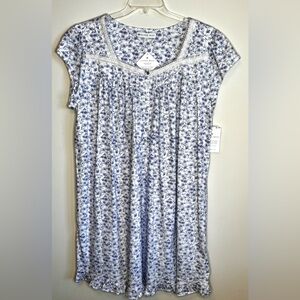 EILEEN WEST CAP SLEEVE COTTON NIGHTGOWN